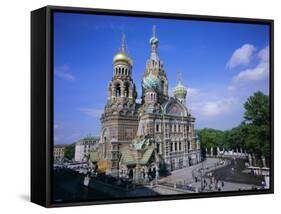 Church on Spilled Blood, Unesco World Heritage Site, St. Petersburg, Russia-Gavin Hellier-Framed Stretched Canvas