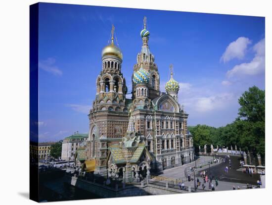Church on Spilled Blood, Unesco World Heritage Site, St. Petersburg, Russia-Gavin Hellier-Stretched Canvas