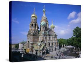 Church on Spilled Blood, Unesco World Heritage Site, St. Petersburg, Russia-Gavin Hellier-Stretched Canvas
