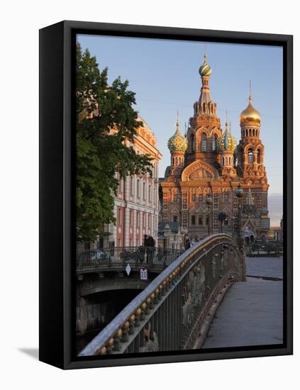 Church on Spilled Blood, UNESCO World Heritage Site, St Petersburg, Russia-Martin Child-Framed Stretched Canvas