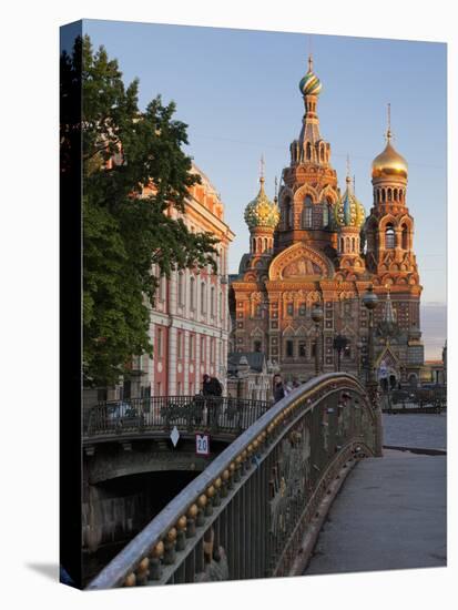 Church on Spilled Blood, UNESCO World Heritage Site, St Petersburg, Russia-Martin Child-Stretched Canvas