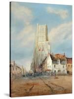 Church on the Continent, Low Countries-J. H. Townsend-Stretched Canvas