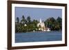 Church on the Shores of Ashtamudi Lake, Kollam, Kerala, India, Asia-Balan Madhavan-Framed Photographic Print