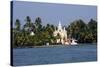 Church on the Shores of Ashtamudi Lake, Kollam, Kerala, India, Asia-Balan Madhavan-Stretched Canvas