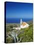 Church Overlooking the Aegean Sea, Chania, Crete, Greek Islands, Greece, Europe-Sakis Papadopoulos-Stretched Canvas