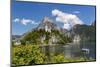 Church Overlooking Traunsee Lake, Traunkirchen, Upper Austria, Austria-Peter Adams-Mounted Photographic Print