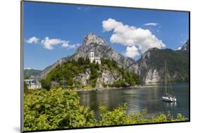 Church Overlooking Traunsee Lake, Traunkirchen, Upper Austria, Austria-Peter Adams-Mounted Photographic Print