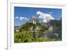 Church Overlooking Traunsee Lake, Traunkirchen, Upper Austria, Austria-Peter Adams-Framed Photographic Print