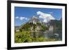 Church Overlooking Traunsee Lake, Traunkirchen, Upper Austria, Austria-Peter Adams-Framed Photographic Print