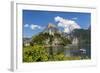 Church Overlooking Traunsee Lake, Traunkirchen, Upper Austria, Austria-Peter Adams-Framed Photographic Print