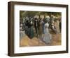 Church Parade, Hyde Park, (Oil on Canvas)-John Sanderson Wells-Framed Giclee Print