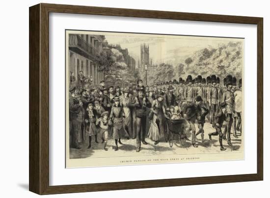 Church Parade of the Scots Greys at Brighton-Godefroy Durand-Framed Giclee Print