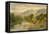 Church Pool, Bettws y coed-Henry Parker-Framed Stretched Canvas