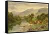 Church Pool, Bettws y coed-Henry Parker-Framed Stretched Canvas