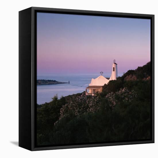 Church, Porto Cervo, Costa Smeralda, Sardinia, Italy, Mediterranean, Europe-John Miller-Framed Stretched Canvas