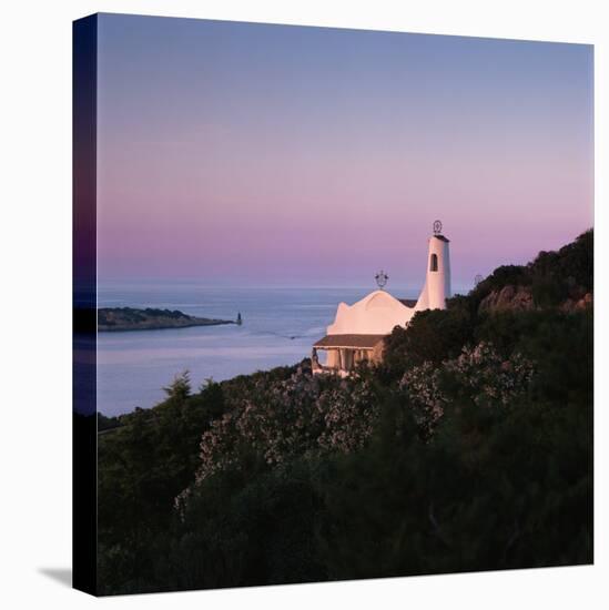 Church, Porto Cervo, Costa Smeralda, Sardinia, Italy, Mediterranean, Europe-John Miller-Stretched Canvas