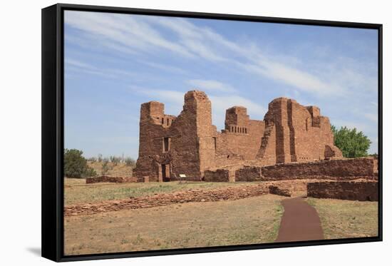 Church, Quarai, Salinas Pueblo Missions National Monument, Salinas Valley, New Mexico, Usa-Wendy Connett-Framed Stretched Canvas