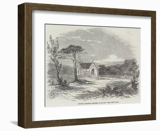 Church Recently Erected in Ceylon-null-Framed Giclee Print