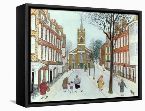 Church Row II, Hampstead-Gillian Lawson-Framed Stretched Canvas