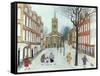 Church Row II, Hampstead-Gillian Lawson-Framed Stretched Canvas