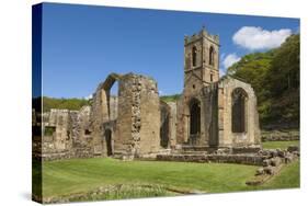 Church Ruin of the 14th Century Mount Grace Carthusian Priory, North Yorkshire, Yorkshire, England-James Emmerson-Stretched Canvas