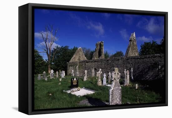 Church Ruins, Dysert O'Dea in Burren, Ireland, 12th Century-null-Framed Stretched Canvas