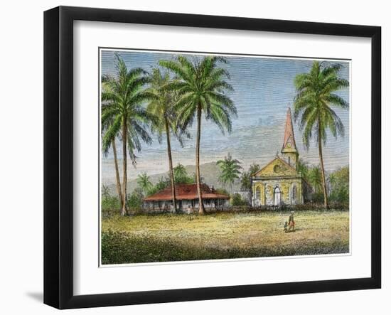 Church, Samoa, C1875-null-Framed Giclee Print