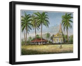 Church, Samoa, C1875-null-Framed Giclee Print