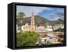 Church San Francisco. Town of Salta, located in the foothills of the Andes. Argentina-Martin Zwick-Framed Stretched Canvas