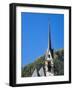 Church San Vigilio. Moena in valley Val di Fassa in the Dolomites. Italy.-Martin Zwick-Framed Photographic Print