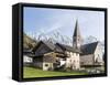 Church Sankt Magdalena, Villnoess Valley. Geisler Mountains. Italy-Martin Zwick-Framed Stretched Canvas