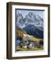 Church Sankt Magdalena, Villnoess Valley. Geisler Mountains. Italy-Martin Zwick-Framed Photographic Print