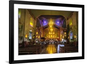 Church Service in the Colonial Spanish Baclayon Church in Bohol, Philippines, Southeast Asia, Asia-Michael Runkel-Framed Photographic Print