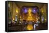 Church Service in the Colonial Spanish Baclayon Church in Bohol, Philippines, Southeast Asia, Asia-Michael Runkel-Framed Stretched Canvas