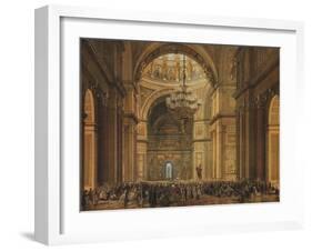 Church Service in the Saint Isaac's Cathedral in Saint Petersburg, 1850S-Charles-Claude Bachelier-Framed Giclee Print