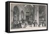 Church Service, Plymouth-Thomas Allom-Framed Stretched Canvas