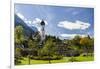 Church St. Johannes der Taufer (John the Baptist), Mount Zugspitze in the background-Martin Zwick-Framed Photographic Print