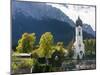 Church St. Johannes der Taufer (John the Baptist), Mount Zugspitze in the background-Martin Zwick-Mounted Photographic Print