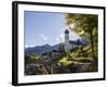 Church St. Johannes der Taufer. Village Grainau near Garmisch-Partenkirchen, Germany-Martin Zwick-Framed Photographic Print