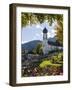 Church St. Johannes der Taufer. Village Grainau near Garmisch-Partenkirchen, Germany-Martin Zwick-Framed Photographic Print