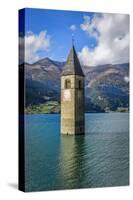 Church Steeple, 'Reschensee' (Lake Reschen), Comune of Graun, South Tyrol-Frina-Stretched Canvas