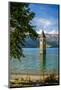 Church Steeple, 'Reschensee' (Lake Reschen), Comune of Graun, South Tyrol-Frina-Mounted Photographic Print