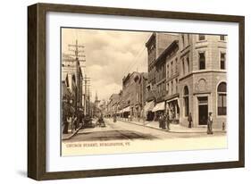 Church Street, Burlington, Vermont-null-Framed Art Print