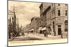 Church Street, Burlington, Vermont-null-Mounted Art Print