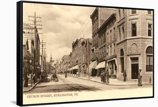 Church Street, Burlington, Vermont-null-Framed Stretched Canvas