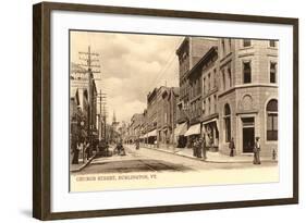 Church Street, Burlington, Vermont-null-Framed Art Print