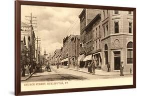 Church Street, Burlington, Vermont-null-Framed Art Print