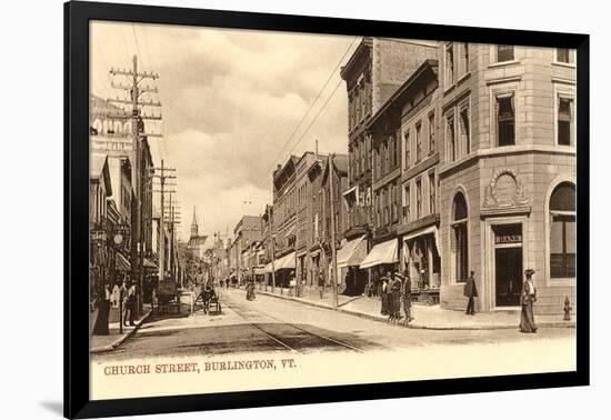 Church Street, Burlington, Vermont-null-Framed Art Print