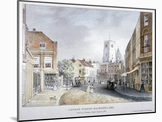 Church Street, Hackney, London, 1835-Day & Haghe-Mounted Giclee Print