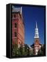 Church Street Marketplace, Burlington, Vermont, USA-Walter Bibikow-Framed Stretched Canvas